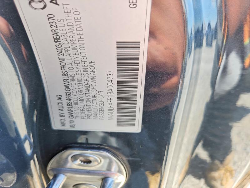 Aukcja sprzedaży 2011 Audi A5, vin: WAULFAFR1BA004737, numer aukcji: 66054086