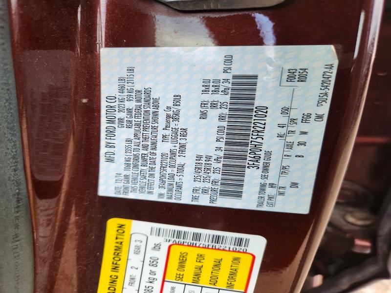 Продаж на аукціоні авто 2015 Ford Fusion, vin: 3FA6P0H75FR221020, номер лоту: 65061846