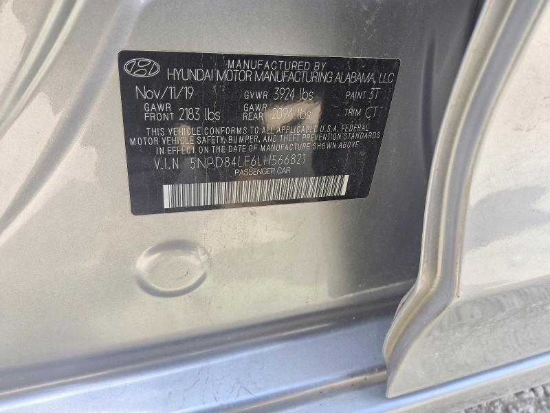 Продажа на аукционе авто 2020 Hyundai Elantra, vin: 5NPD84LF6LH566821, номер лота: 58321266
