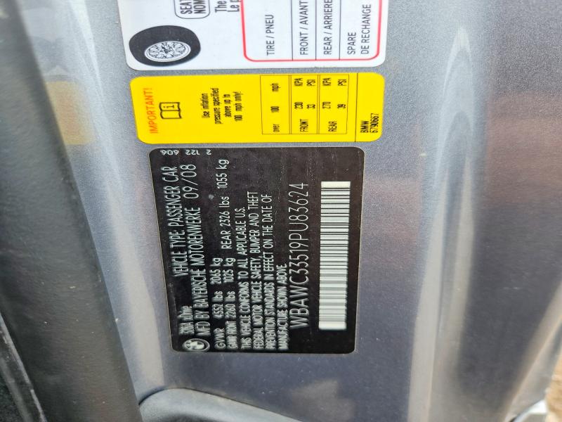 Продажа на аукционе авто 2009 Bmw 328, vin: WBAWC33519PU83624, номер лота: 65197196