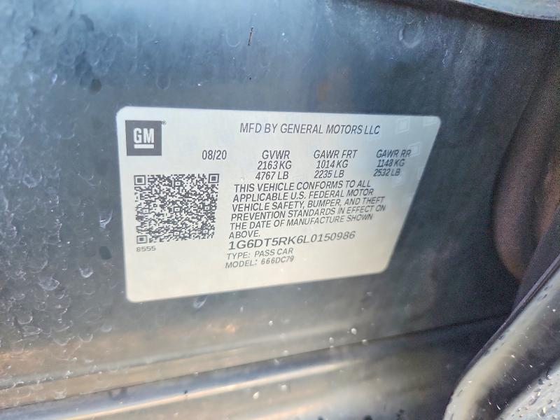 Продажа на аукционе авто 2020 Cadillac Ct5, vin: 1G6DT5RK6L0150986, номер лота: 65289506