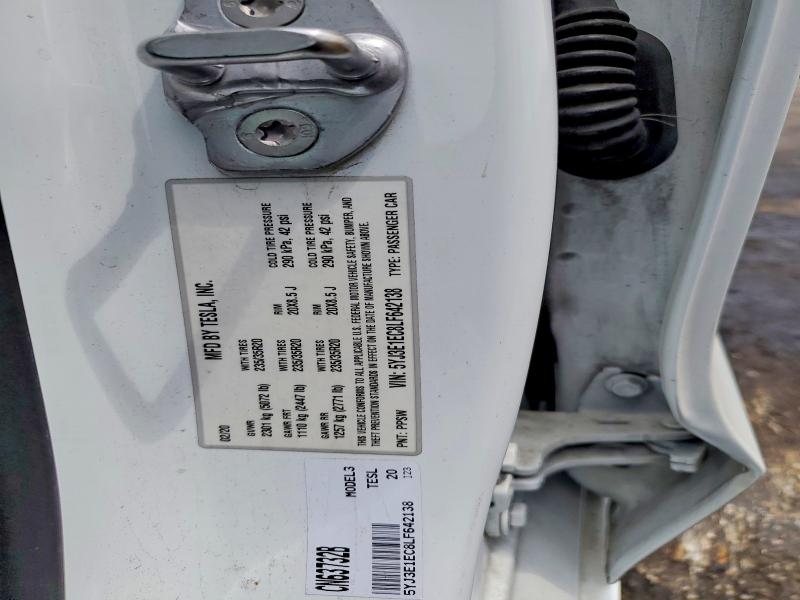 Aukcja sprzedaży 2020 Tesla Model 3, vin: 5YJ3E1EC8LF642138, numer aukcji: 64677746