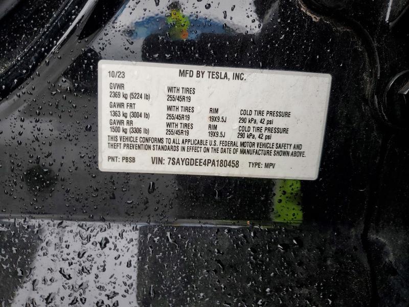 63397636 :رقم المزاد ، 7SAYGDEE4PA180458 vin ، 2023 Tesla Model Y مزاد بيع
