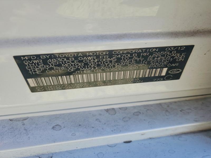 Продаж на аукціоні авто 2013 Lexus Gs, vin: JTHBE1BL9D5005888, номер лоту: 63864716