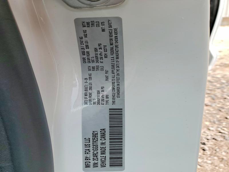 Aukcja sprzedaży 2026 Chrysler Pacifica, vin: 2C4RC1GG8TR259921, numer aukcji: 66622396