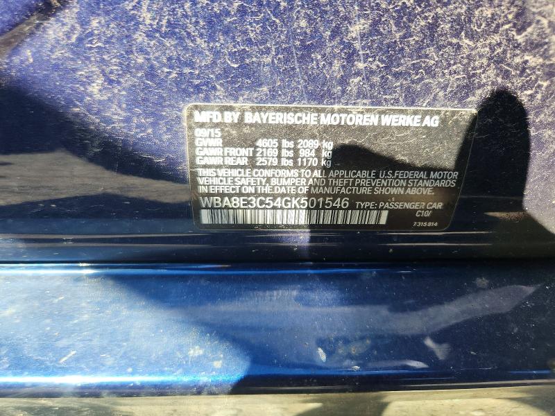Aukcja sprzedaży 2016 Bmw 328, vin: WBA8E3C54GK501546, numer aukcji: 64601486
