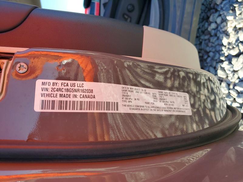 Продаж на аукціоні авто 2022 Chrysler Pacifica, vin: 2C4RC1BG5NR162038, номер лоту: 61449936