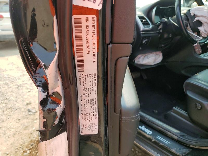63548176 :رقم المزاد ، 1C4RJFJG7MC866169 vin ، 2021 Jeep Grand Cherokee مزاد بيع