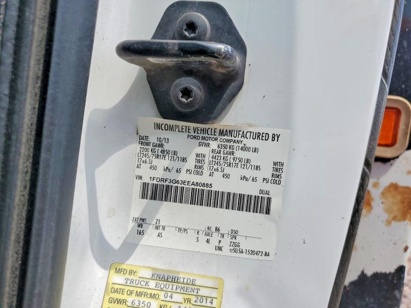 Aukcja sprzedaży 2014 Ford F350, vin: 1FDRF3G63EEA80885, numer aukcji: 66010786