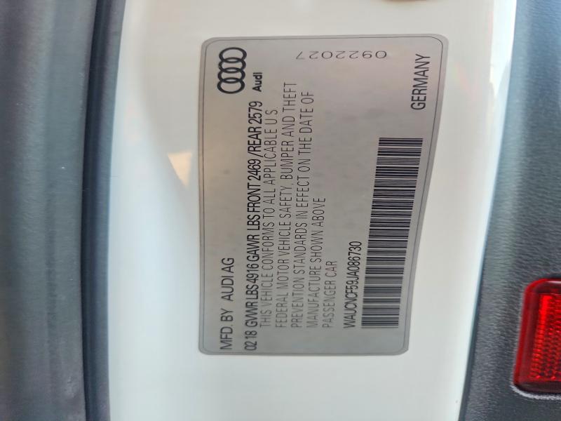 Продажа на аукционе авто 2018 Audi A5, vin: WAUCNCF59JA086730, номер лота: 64323156