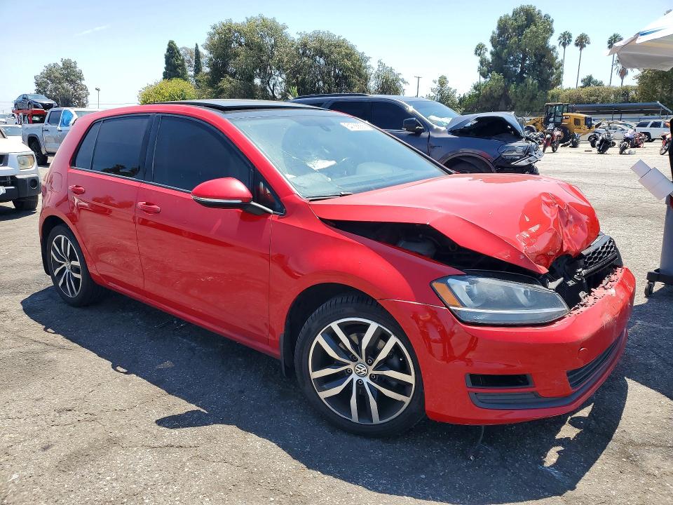 2016 Volkswagen Golf მანქანა იყიდება აუქციონზე, vin: 3VW217AU7GM010707, აუქციონის ნომერი: 64766666