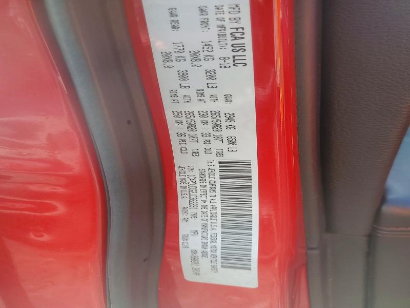 63658186 :رقم المزاد ، 1C4RDJDG2JC362291 vin ، 2018 Dodge Durango مزاد بيع