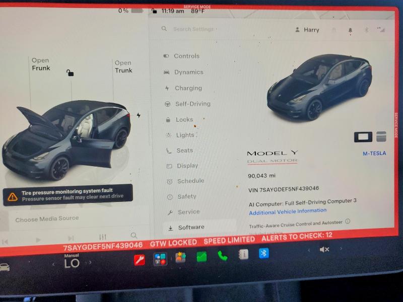 Продаж на аукціоні авто 2022 Tesla Model Y, vin: 7SAYGDEF5NF439046, номер лоту: 65171256