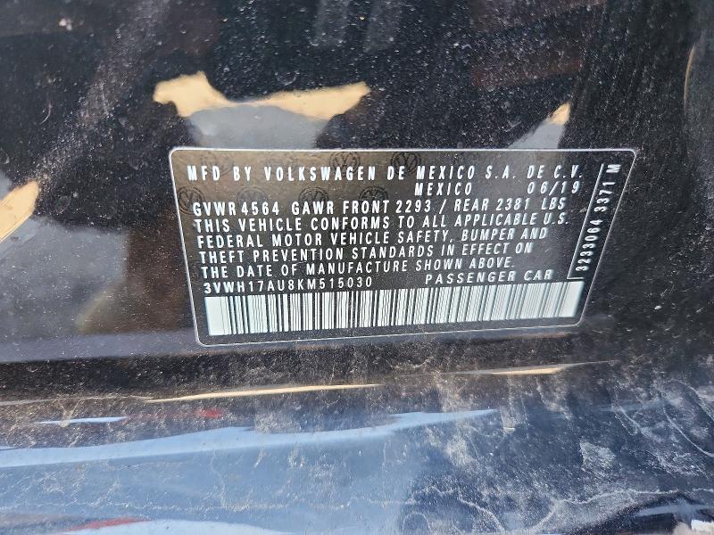 Aukcja sprzedaży 2019 Volkswagen Golf Alltrack, vin: 3VWH17AU8KM515030, numer aukcji: 65684776