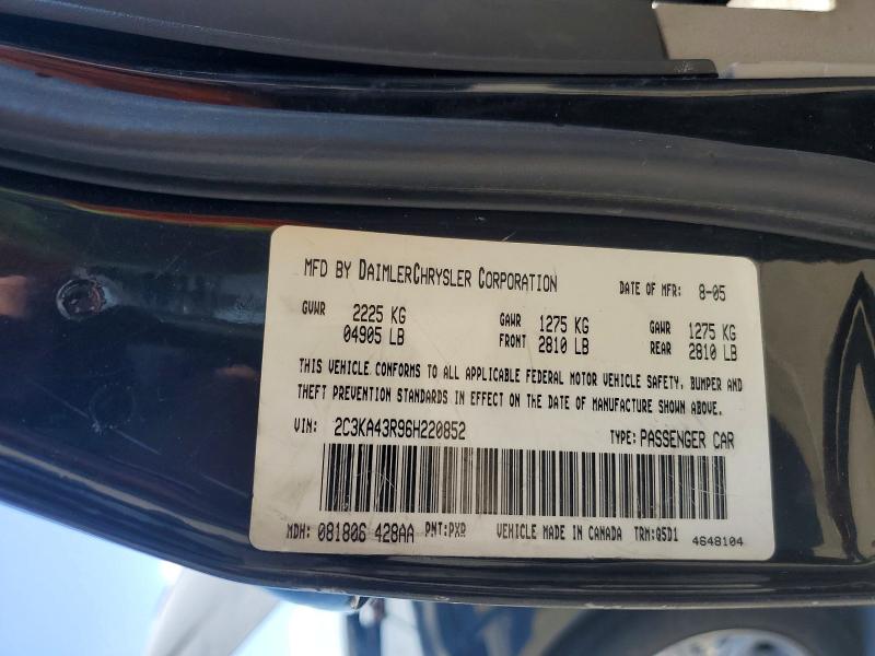 Aukcja sprzedaży 2006 Chrysler 300, vin: 2C3KA43R96H220852, numer aukcji: 64662986