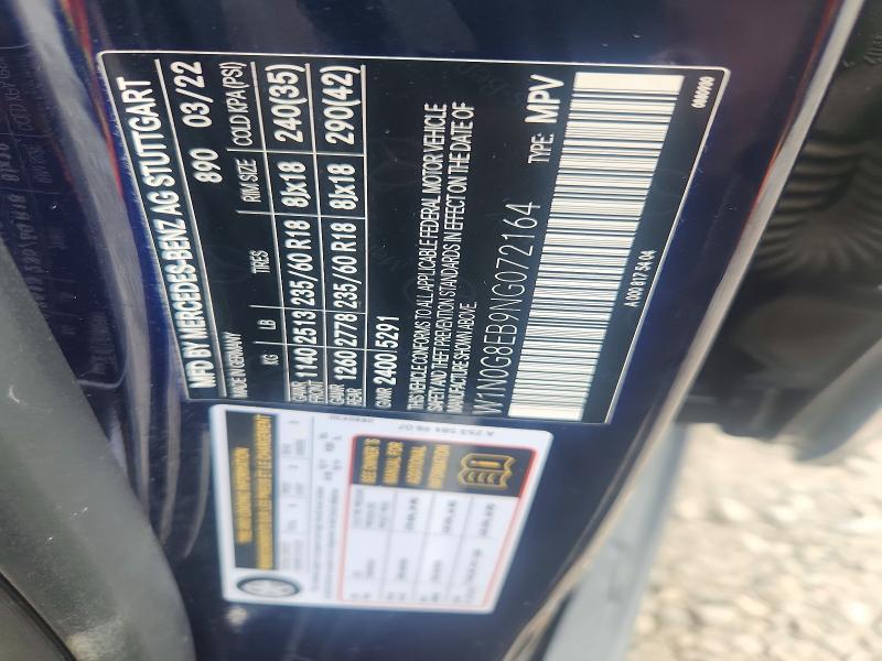 Aukcja sprzedaży 2022 Mercedes-benz Glc, vin: W1N0G8EB9NG072164, numer aukcji: 64967036