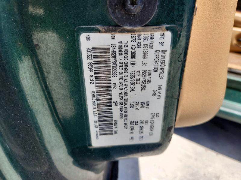 65030566 :رقم المزاد ، 1B4HR28Y7XF622856 vin ، 1999 Dodge Durango مزاد بيع