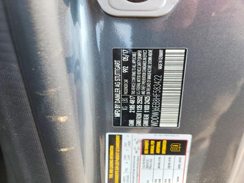 Продажа на аукционе авто 2017 Mercedes-benz C, vin: WDDWJ6EB8HF583422, номер лота: 64390596