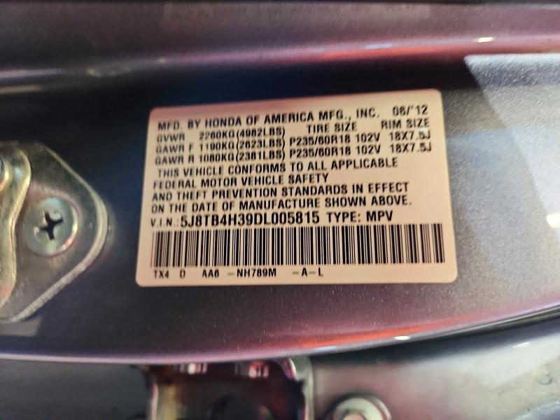 Продаж на аукціоні авто 2013 Acura Rdx, vin: 5J8TB4H39DL005815, номер лоту: 64091696