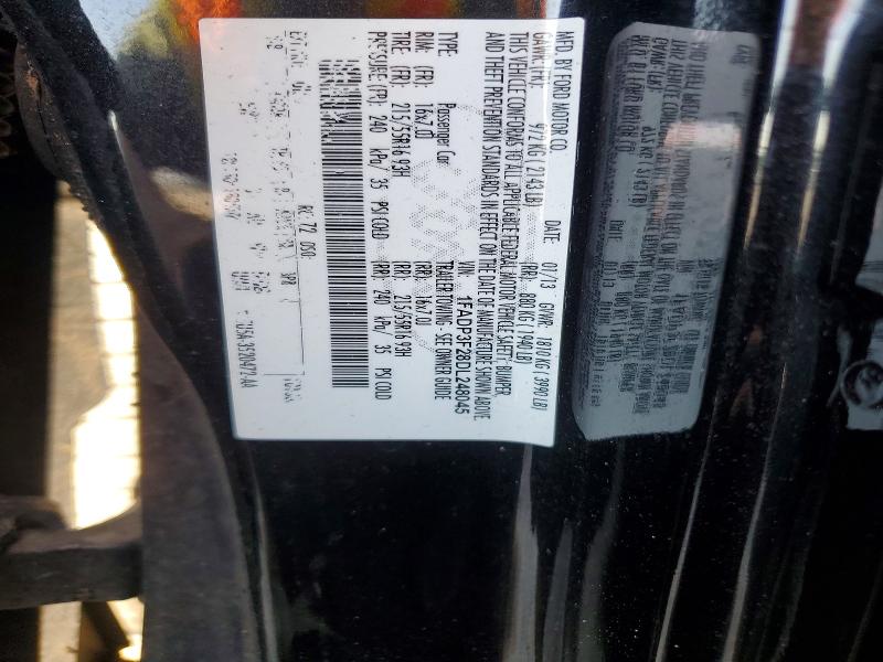 64513716 :رقم المزاد ، 1FADP3F28DL248045 vin ، 2013 Ford Focus مزاد بيع