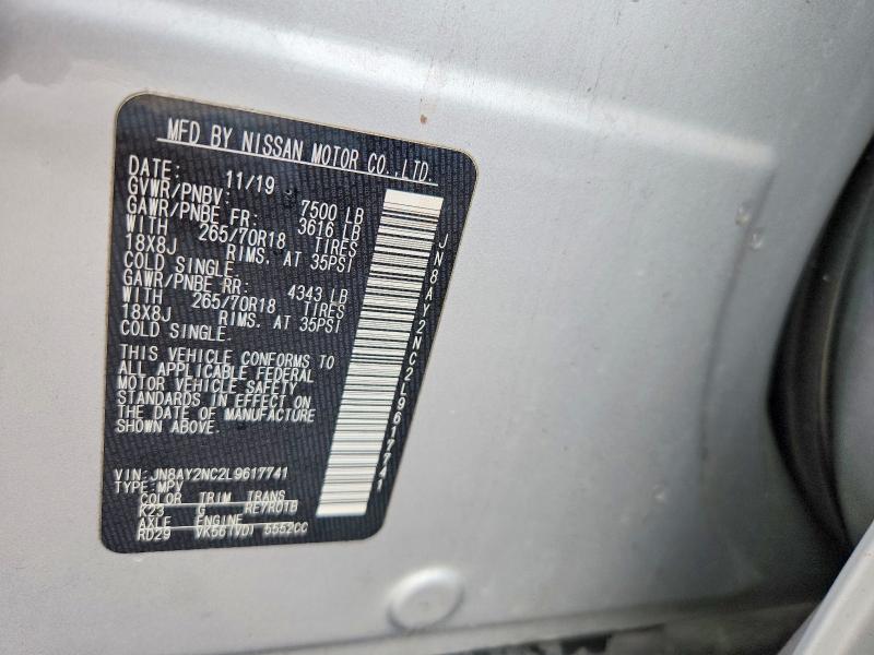 Aukcja sprzedaży 2020 Nissan Armada, vin: JN8AY2NC2L9617741, numer aukcji: 64516766
