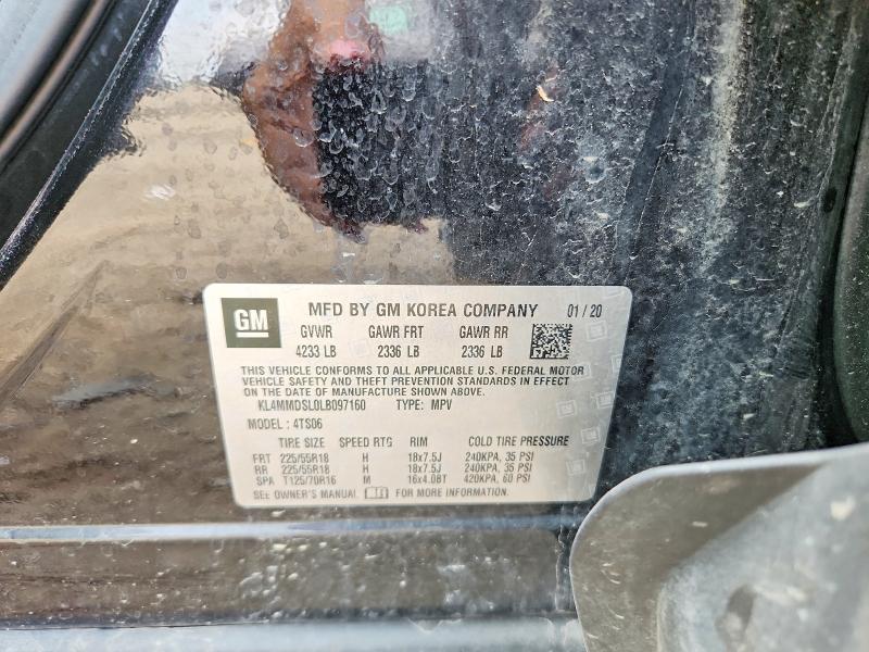 2020 Buick Encore Gx მანქანა იყიდება აუქციონზე, vin: KL4MMDSL0LB097160, აუქციონის ნომერი: 64630086