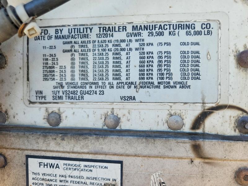 Aukcja sprzedaży 2016 Utility Trailer Vsra Reefe, vin: 1UYVS2482GU427423, numer aukcji: 66007666
