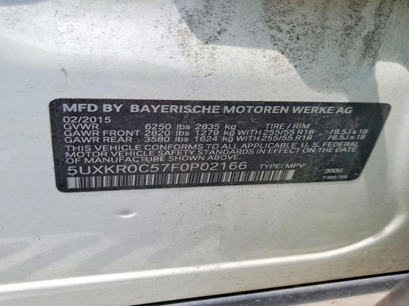Aukcja sprzedaży 2015 Bmw X5, vin: 5UXKR0C57F0P02166, numer aukcji: 66134776