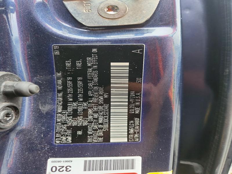2020 Toyota Sienna მანქანა იყიდება აუქციონზე, vin: 5TDDZ3DC3LS233482, აუქციონის ნომერი: 65402216