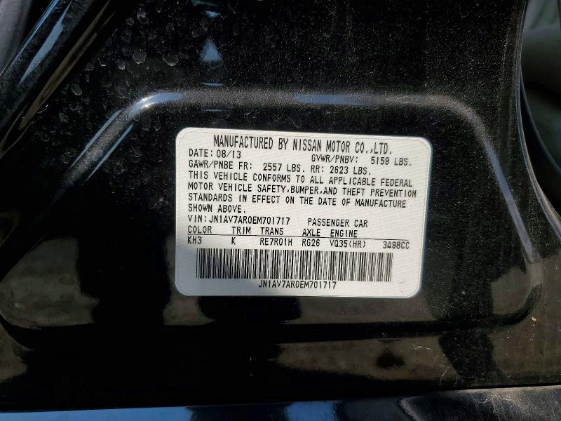 Продажа на аукционе авто 2014 Infiniti Q50 Hybrid, vin: JN1AV7AR0EM701717, номер лота: 62786496