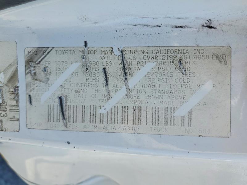 2006 Toyota Tacoma მანქანა იყიდება აუქციონზე, vin: 5TETX22N26Z316067, აუქციონის ნომერი: 65813816
