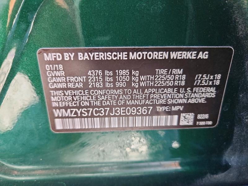 Aukcja sprzedaży 2018 Mini Cooper, vin: WMZYS7C37J3E09367, numer aukcji: 66306076