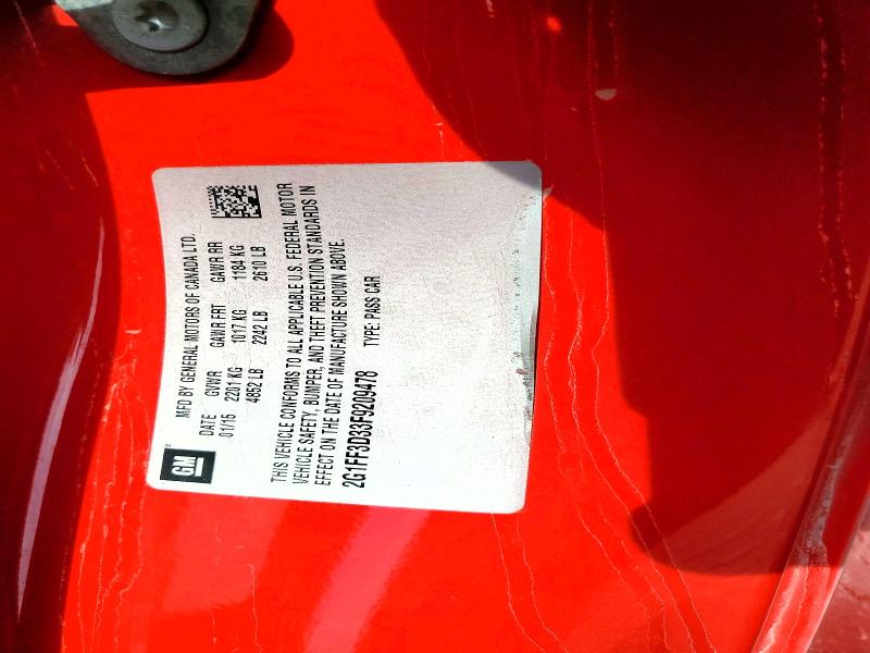 Продаж на аукціоні авто 2015 Chevrolet Camaro, vin: 2G1FF3D33F9209478, номер лоту: 67128106