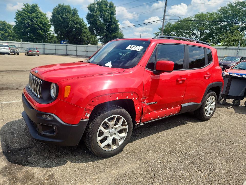 Auction sale of the 2018 Jeep Renegade, vin: ZACCJBBB5JPH12715, lot number: 64114106