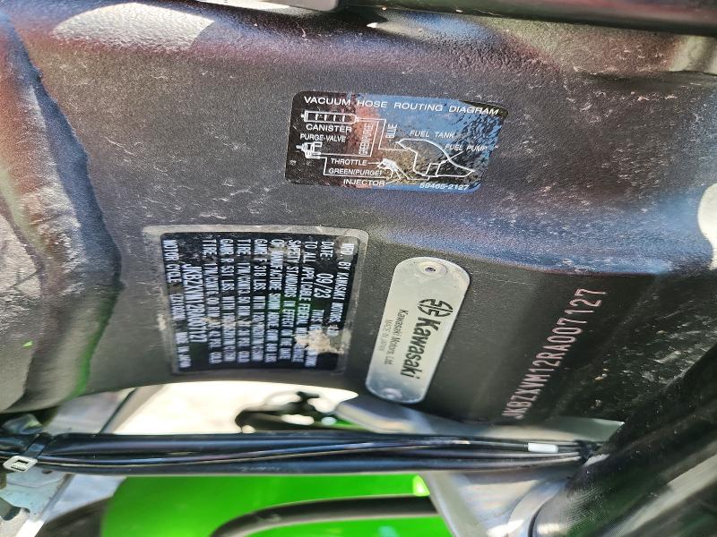 67183466 :رقم المزاد ، JKBZXVM12RA007127 vin ، 2024 Kawasaki Zx1002 مزاد بيع
