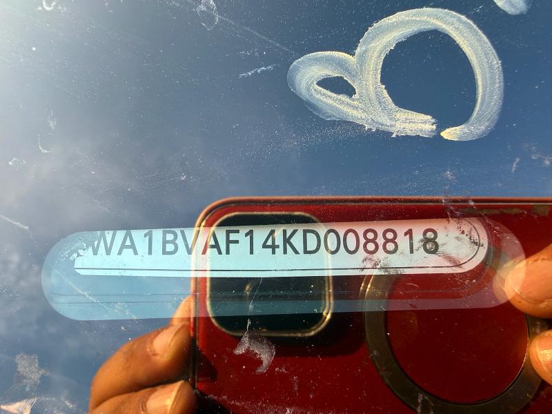 67558056 :رقم المزاد ، WA1BVAF14KD008818 vin ، 2019 Audi Q8 مزاد بيع