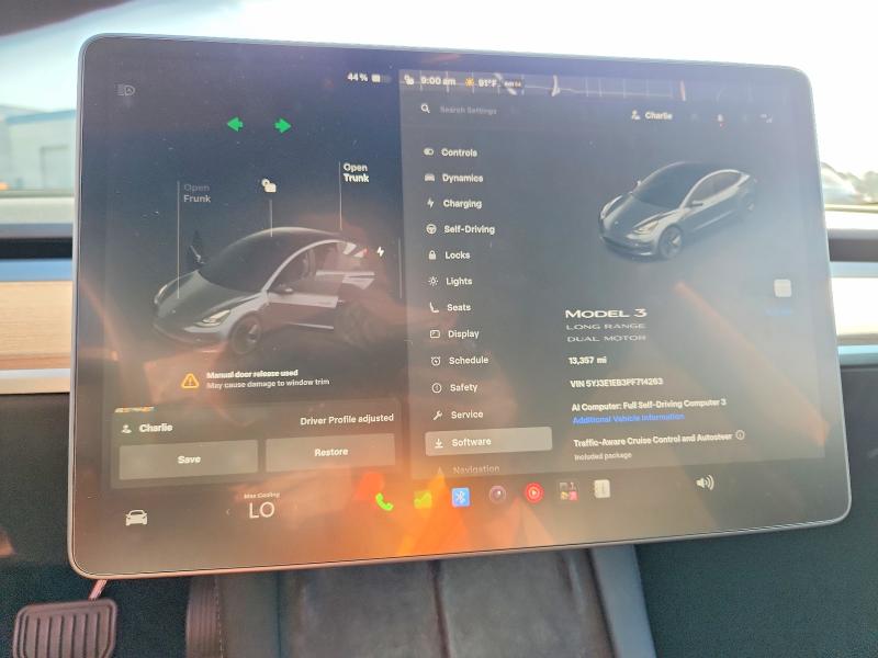 66757446 :رقم المزاد ، 5YJ3E1EB3PF714263 vin ، 2023 Tesla Model 3 مزاد بيع
