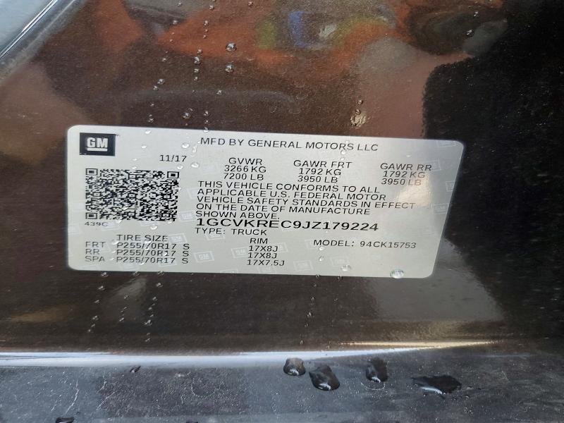 Aukcja sprzedaży 2018 Chevrolet Silverado, vin: 1GCVKREC9JZ179224, numer aukcji: 66116316
