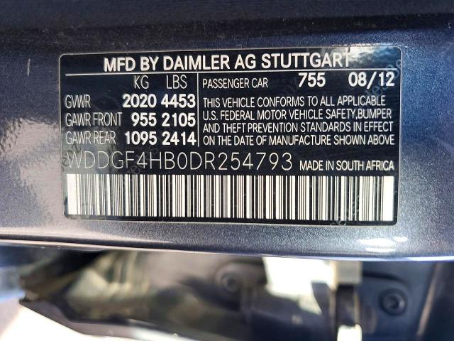 Aukcja sprzedaży 2013 Mercedes-benz C, vin: WDDGF4HB0DR254793, numer aukcji: 65399636