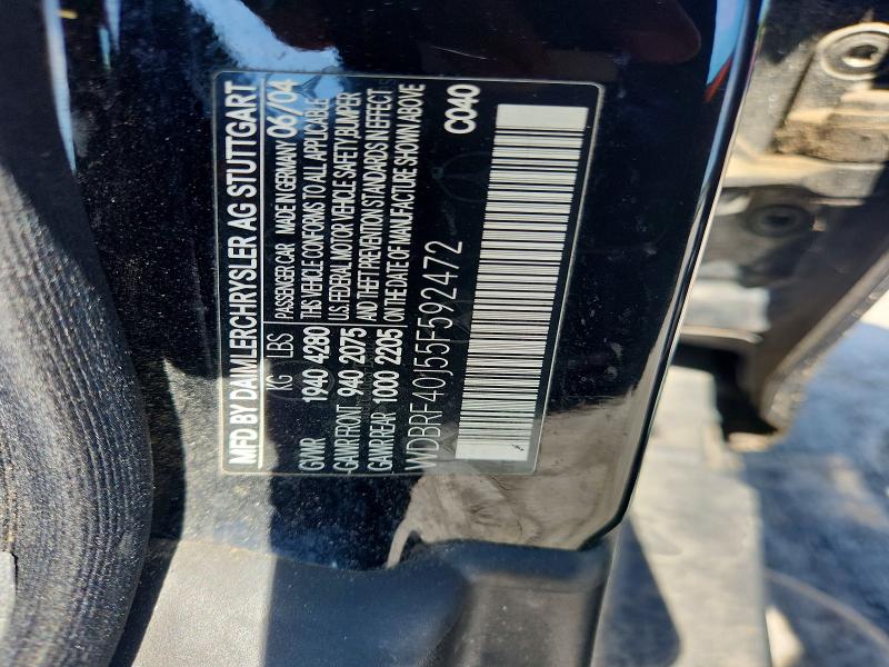 Продаж на аукціоні авто 2005 Mercedes-benz C, vin: WDBRF40J55F592472, номер лоту: 67201506