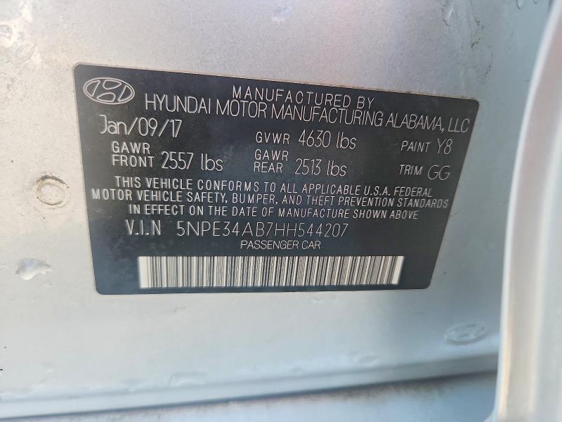 Продажа на аукционе авто 2017 Hyundai Sonata, vin: 5NPE34AB7HH544207, номер лота: 67345546