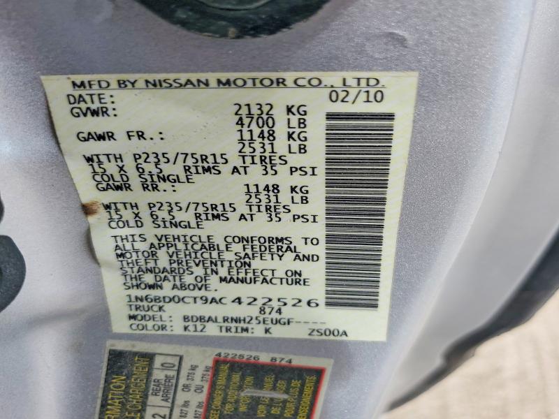 Aukcja sprzedaży 2010 Nissan Frontier, vin: 1N6BD0CT9AC422526, numer aukcji: 65188466