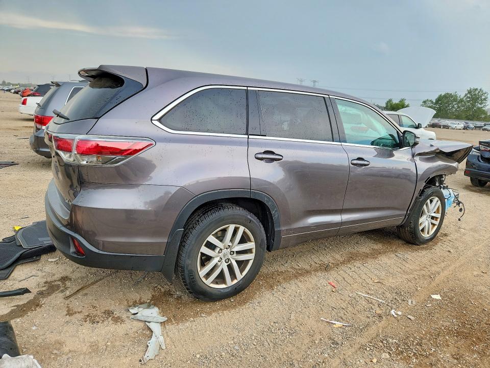 65705306 :رقم المزاد ، 5TDBKRFH6FS193572 vin ، 2015 Toyota Highlander مزاد بيع
