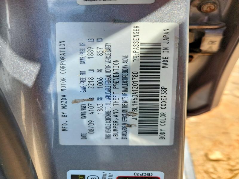 64014226 :رقم المزاد ، JM1BL1H60A1201780 vin ، 2010 Mazda 3 مزاد بيع
