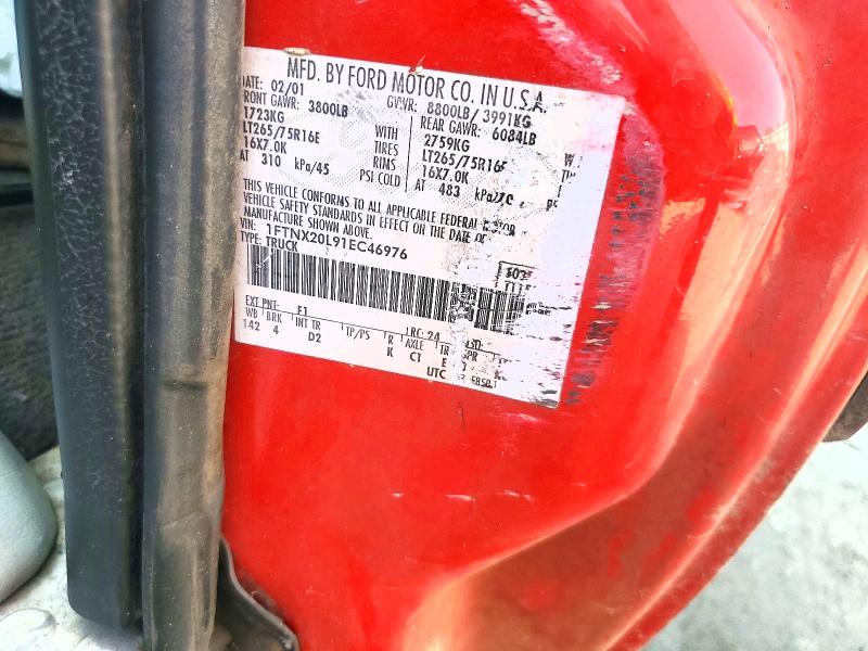 Auction sale of the 2001 Ford F250, vin: 1FTNX20L91EC46976, lot number: 64923206