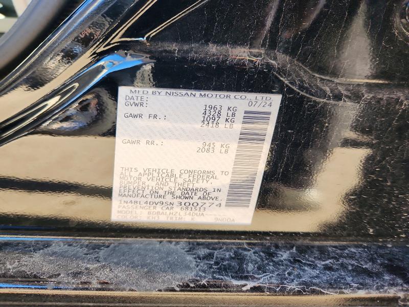 Aukcja sprzedaży 2025 Nissan Altima, vin: 1N4BL4DV9SN300774, numer aukcji: 65539336