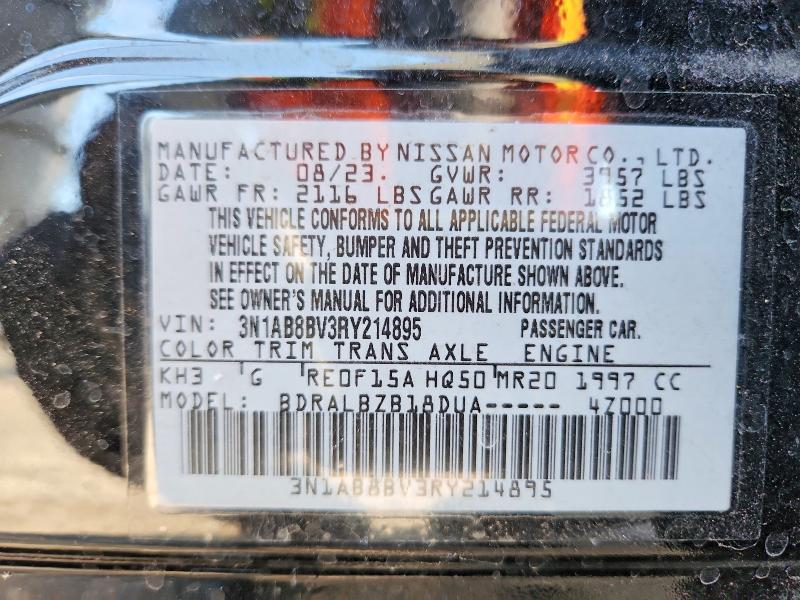 Aukcja sprzedaży 2024 Nissan Sentra, vin: 3N1AB8BV3RY214895, numer aukcji: 66960906