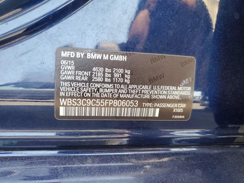 Aukcja sprzedaży 2015 Bmw M3, vin: WBS3C9C55FP806053, numer aukcji: 63884656