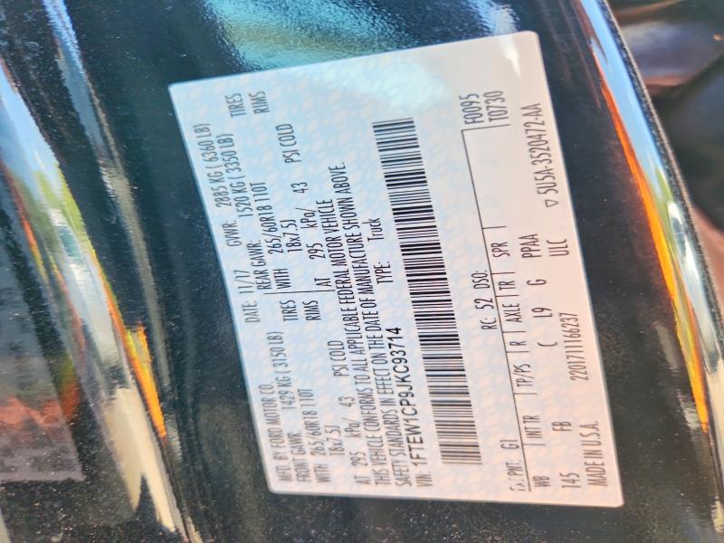 2018 Ford F150 მანქანა იყიდება აუქციონზე, vin: 1FTEW1CP9JKC93714, აუქციონის ნომერი: 66620806