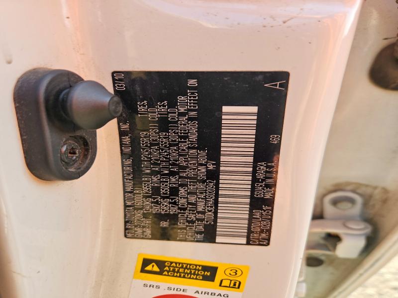 2010 Toyota Highlander მანქანა იყიდება აუქციონზე, vin: 5TDDK3EH4AS020942, აუქციონის ნომერი: 64237976